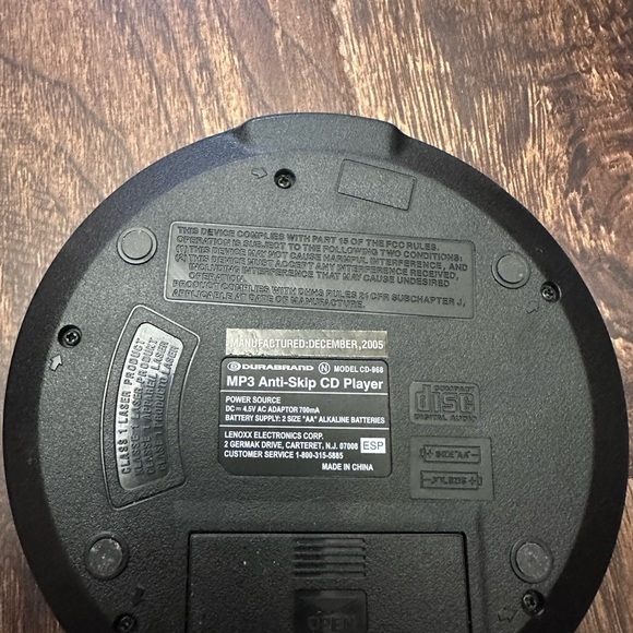 Duraband MP3 Anti-Skip CD Player Model CD-968 Compact Disc Digital Audio Vintage - Picture 2 of 4